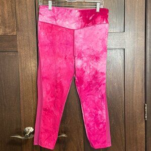 Zyia Active Hot Pink 3/4 Length Leggings Size 14-16